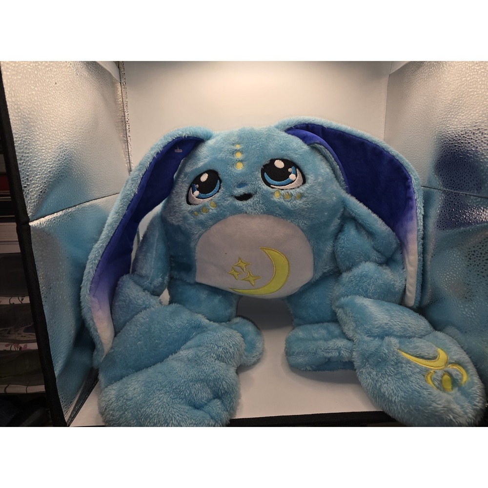 Moon Pals Blue Bo Weighted Plush with Mighty Moon Pals, Heavy Weighted Cute